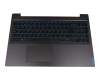 5CB0U42751 original Lenovo clavier incl. topcase PO (portugais) noir/bleu/noir avec rétro-éclairage