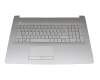 Clavier incl. topcase FR (français) argent/argent (DVD) (PTP) original pour HP 17-by4000