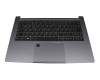 40080145 original Medion clavier incl. topcase DE (allemand) noir/gris avec rétro-éclairage