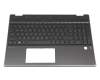 L51519-BG1 original HP clavier incl. topcase CH (suisse) noir/noir avec rétro-éclairage
