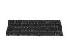 Clavier US (anglais) noir/noir avec rétro-éclairage original pour Medion Erazer P15601 (NH55RHQ-M)