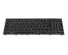 Clavier DE (allemand) noir/noir avec rétro-éclairage original pour Clevo PC7x