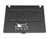 Clavier incl. topcase DE (allemand) noir/noir original pour Acer TravelMate P2 (P214-53)