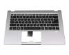 Clavier incl. topcase DE (allemand) noir/argent original pour Acer Swift 1 (SF114-34)