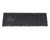 Clavier DE (allemand) noir/noir avec rétro-éclairage (Gaming) original pour Medion Erazer Defender P40 (NP70SND)