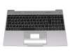 Clavier incl. topcase DE (allemand) noir/gris pour Emdoor NS15AL