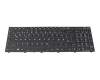 Clavier DE (allemand) noir/noir avec rétro-éclairage RGB pour Wortmann Terra Mobile 1716A (NJ70CU)