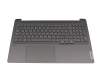 Clavier incl. topcase DE (allemand) anthracite/anthracite avec rétro-éclairage original pour Lenovo IdeaPad 5 Pro-16ACH6 (82L5)