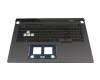 90NR08J4-R32GE1 original Asus clavier incl. topcase DE (allemand) noir/transparent/noir avec rétro-éclairage (RGB 4 zones)