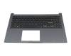 90NB0VX1-R30GE0 original Asus clavier incl. topcase DE (allemand) noir/bleu