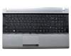 Clavier incl. topcase DE (allemand) noir/argent original pour Samsung RV515 S02