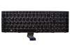 Clavier DE (allemand) noir/gris foncé original pour Lenovo IdeaPad Z570 (M556MGE)