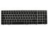 641181-041 HP clavier DE (allemand) noir/argent avec mouse stick