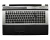 Clavier incl. topcase DE (allemand) noir/anthracite original pour Samsung RF710-S07DE