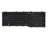 Clavier DE (allemand) noir/noir original pour Fujitsu LifeBook A532 (M3501DE)