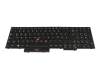 102-14N76LHD01 Lenovo clavier DE (allemand) noir/noir abattue avec rétro-éclairage et pointeur
