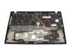 102-18F86LHC01C original Lenovo clavier incl. topcase FR (français) noir/noir avec rétro-éclairage et mouse stick