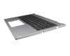 11904E40K202 original Acer clavier incl. topcase DE (allemand) noir/argent avec rétro-éclairage