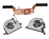 Ventilateur incl. refroidisseur (CPU/GPU) original pour Lenovo Yoga Slim 7-15IIL05 (82AA)