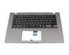 13N1-CFA0T01 original Asus clavier incl. topcase DE (allemand) noir/gris