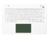 13NB02X1P05X11 original Asus clavier incl. topcase DE (allemand) blanc/blanc