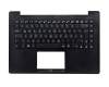 13NB04W1AP0701 original Asus clavier incl. topcase DE (allemand) noir/noir