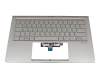 13NB0MP0M04011 original Asus clavier incl. topcase DE (allemand) argent/argent avec rétro-éclairage