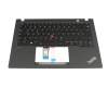 17157486 original Lenovo clavier incl. topcase DE (allemand) noir/noir avec rétro-éclairage et mouse stick
