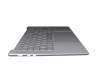 17365628 original Lenovo clavier incl. topcase DE (allemand) gris/gris avec rétro-éclairage