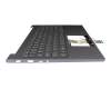 1KAFZZU0119 original Lenovo clavier incl. topcase US (anglais) gris/gris avec rétro-éclairage