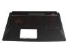 1KAHZZG0003X original Asus clavier incl. topcase DE (allemand) noir/noir avec rétro-éclairage