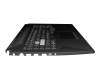 1KAHZZG008W original Asus clavier incl. topcase DE (allemand) noir/transparent/noir avec rétro-éclairage