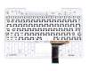 1KAHZZU015S original Asus clavier incl. topcase US (anglais) noir/blanc