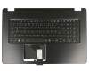 1KAJZZG005H original Quanta clavier incl. topcase DE (allemand) noir/noir avec rétro-éclairage