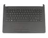 2B-AB208Q110 original HP clavier incl. topcase DE (allemand) noir/noir mesh