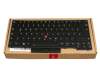2H-BBEGML70111 original PMX clavier DE (allemand) noir/noir avec rétro-éclairage et mouse stick