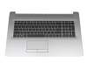 2H1719-05330I Rev.A original HP clavier incl. topcase DE (allemand) noir/argent avec rétro-éclairage avec ODD