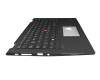 32B0054 original Lenovo clavier incl. topcase DE (allemand) noir/noir avec rétro-éclairage et pointeur