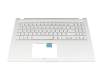39XKUTAJN10 original Asus clavier incl. topcase DE (allemand) argent/argent
