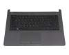 413CKD1420195S0 original HP clavier incl. topcase DE (allemand) noir/gris