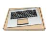 4600JU020003 original Acer clavier incl. topcase FR (français) noir/argent avec rétro-éclairage