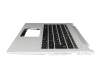 4600JU020003 original Acer clavier incl. topcase FR (français) noir/argent avec rétro-éclairage