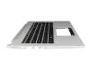 4600JU020003 original Acer clavier incl. topcase FR (français) noir/argent avec rétro-éclairage
