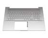 4600MK0Z0001 original HP clavier incl. topcase DE (allemand) argent/argent avec rétro-éclairage
