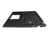 4ABKWKRJN00 original Asus clavier incl. topcase DE (allemand) noir/noir