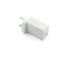 Chargeur USB 18 watts UK wallplug blanc original pour Asus ZenFone Selfie (ZD551KL)