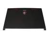 Couvercle d'écran 39,6cm (15,6 pouces) rouge-noir original pour MSI GE63 Raider RGB 8SF/8SG/8SE (MS-16P7)