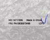 Lenovo 5B30S73488 BEZEL FRU BEZEL B_SHEET_W_MIC