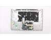 Lenovo 5CB0R08905 C-Cover with keyboard,German,Platinum,Non_Backlight,Fingerprint