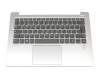 5CB0R12055 original Lenovo clavier incl. topcase DE (allemand) gris/argent avec rétro-éclairage (fingerprint)